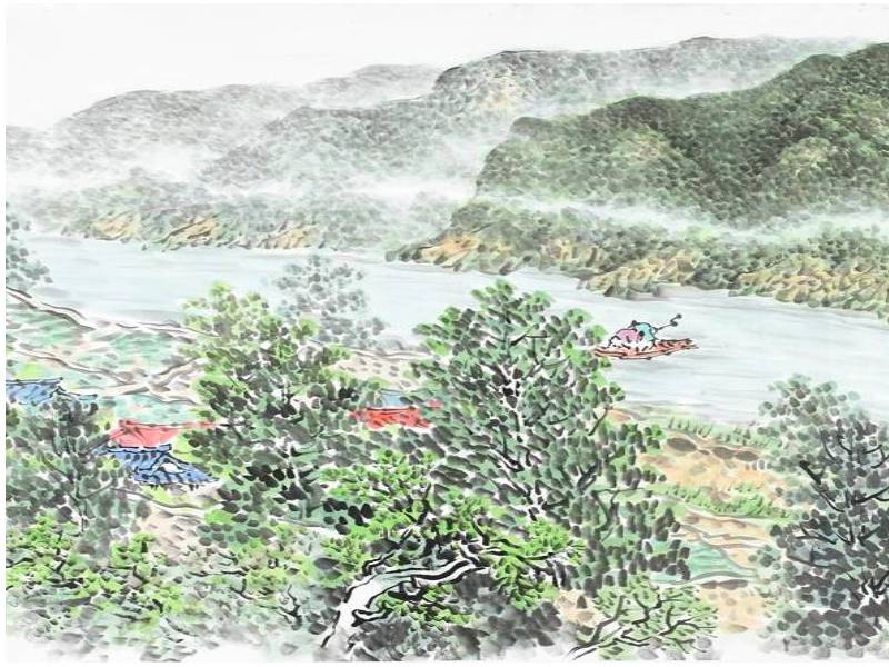 실경 산수화 이미지