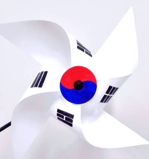 광복절 태극기 바람개비 만들기 로비 특강 이미지