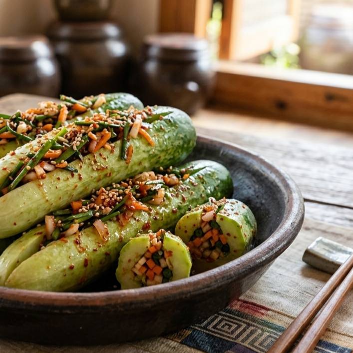 깔끔 아삭, 여름철 백오이소박이 이미지