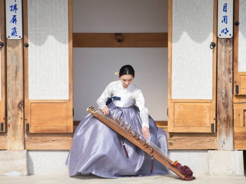 한국 가야금 이미지