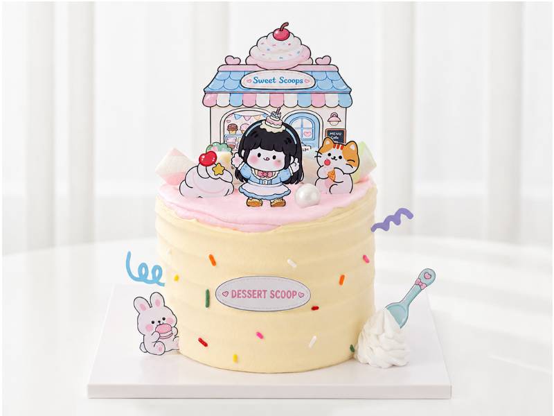 디저트스쿱 케이크 B 이미지