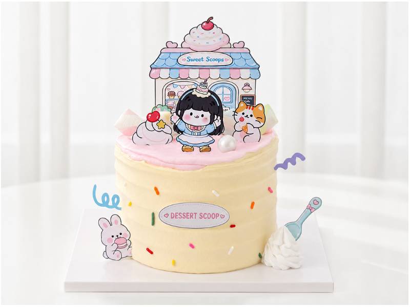 디저트스쿱 케이크 A 이미지