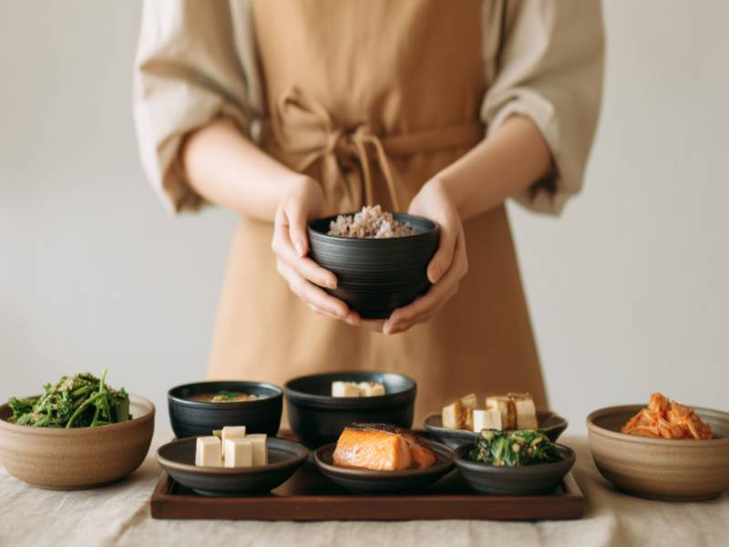 알배추 우삼겹 찜과 알배추 백김치 만들기 이미지