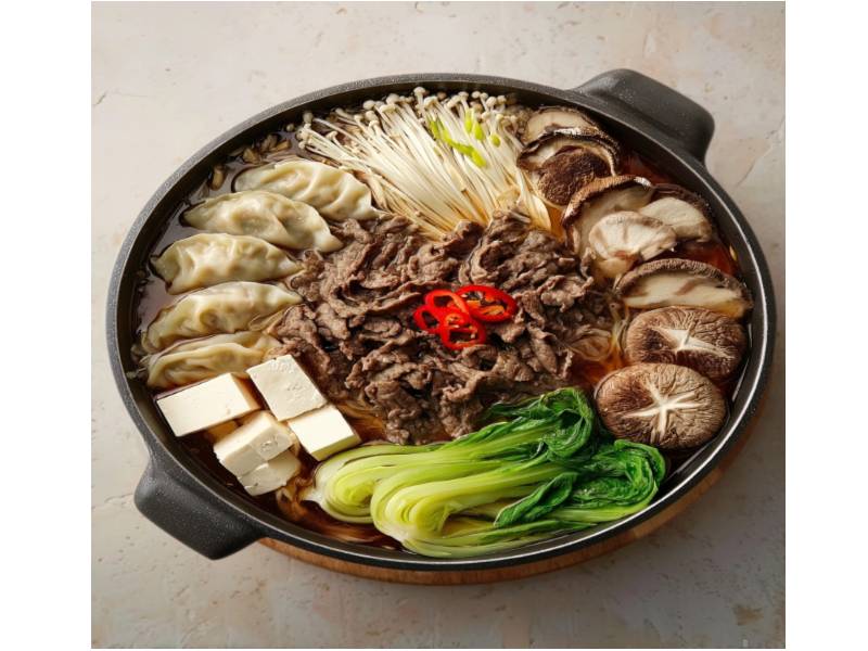 버섯 만두 전골, 쇠고기 버섯전 만들기 이미지