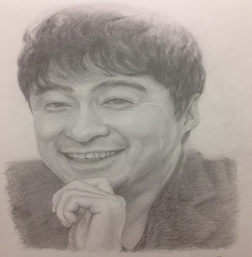 직장인을 위한 저녁 연필초상화 이미지