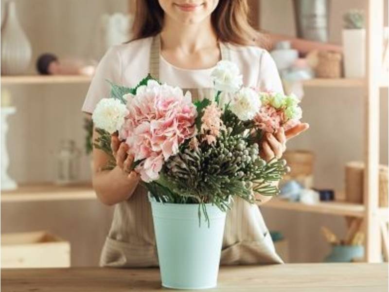 주말 플라워 클래스 드로잉엣가든-시즈널 핸드타이드 부케 이미지