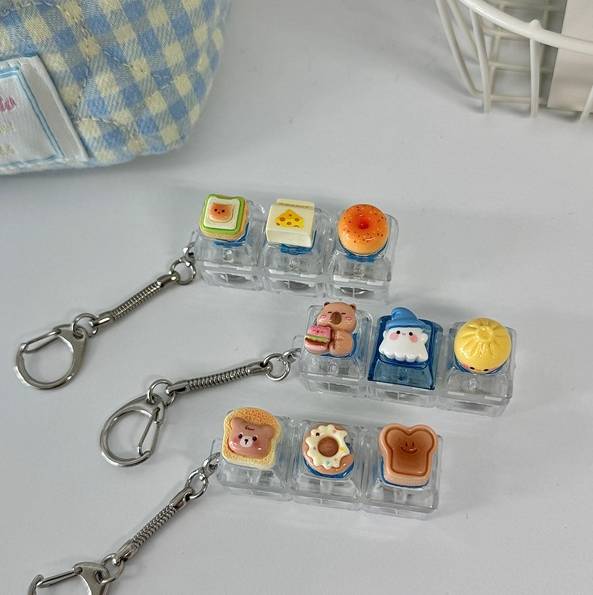 3구 키캡 키링 만들기 이미지