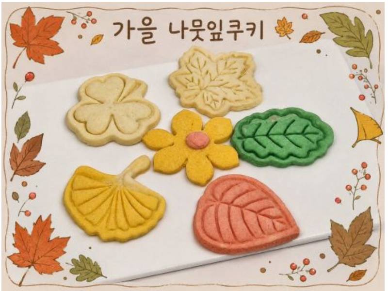 가을나무 잎 모양 쿠키 ~보호자 이미지