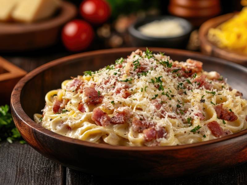 달걀파스타, 완숙 토마토 무침 이미지