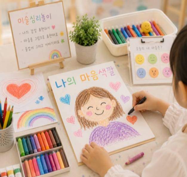 90분 미술심리놀이ㅣ우리가족 물고기 어항 가족화 이미지