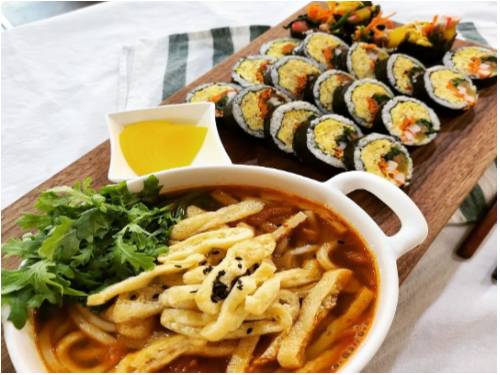 분식세트(교리김밥&김치 어묵 우동) A 이미지